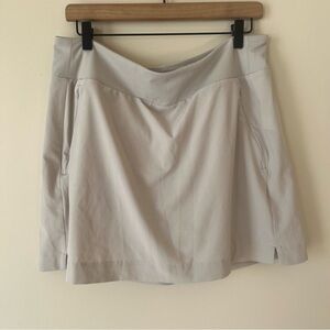Athleta Soho Skort Bone Lined Skirt Pockets Women's Size 14 Style 211382